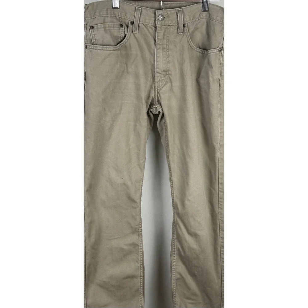 Levi's‎ 559 Relaxed Straight Jeans Mens 34x32 Khaki Tan WaterLess Casual Pants